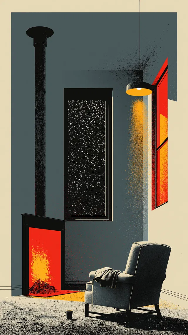 Evening by the Fireplace